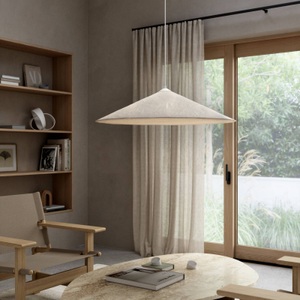 DFTP by Nordlux, Hängeleuchte Hill mit Schirm aus Tyvek, weiß, Hängeleuchte Hill, Ø 85 cm, Tyvek, weiß