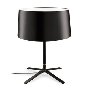 GROK, Grok Hall Tischleuchte mit Stoffschirm, schwarz, LEDS-C4 Hall Tischleuchte mit Stoffschirm, schwarz