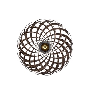 GOFURNIT, Wandleuchte Veneria, Nussbaum, Ø 60 cm, Gofurnit Veneria Wandleuchte, Nussbaum, Ø 60 cm
