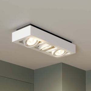 ARCCHIO, LED-Deckenstrahler Ronka, GU10, 3-fl., weiß, Deckenstrahler Ronka, GU10, 3-flammig, weiß