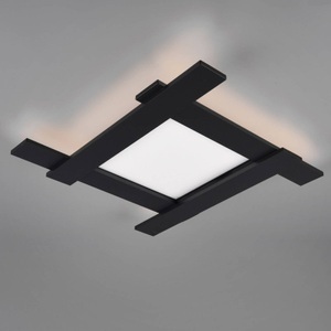 LED-Deckenleuchte Belfast, direkt/indirekt schwarz