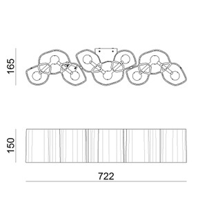 Linea Light, LED-Wandleuchte Honey 72,2 cm, dimmbar, LED-Wandleuchte Honey 72,2 cm, dimmbar
