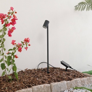 LINDBY, Lindby LED-Solarleuchte Myric, 3000K, Lindby LED-Solarleuchte Myric, schwarz, Aluminium, 3.000 K