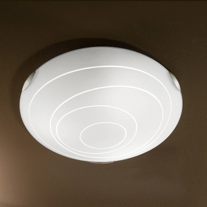 Fabas Luce, Runde Deckenleuchte KENT weiß, Runde Deckenleuchte KENT weiß