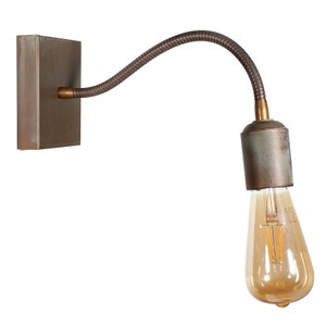 Moretti, Mit Flexarm - Wandlampe Orio aus Messing, Mit Flexarm - Wandlampe Orio aus Messing