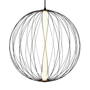 LED-Hängeleuchte Atomic mit variierbarem Schirm