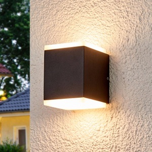 Lampenwelt.com, Außenwandleuchte Sarah mit LEDs und Diffusor, Außenwandleuchte Sarah mit LEDs und Diffusor