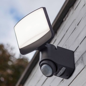 Eco-Light, LED-Außenstrahler Sunshine mit Bewegungsmelder, Lutec Sunshine 7625601345 Außenwandleuchte mit Bewegungsmelder LED LED 16.5 W Anthrazit