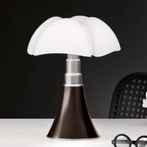 Martinelli Luce, Pipistrello LED Tischleuchte / H 66 bis 86 cm - Martinelli Luce braun en metall/plastikmaterial, Tischleuchte Pipistrello LED metall plastikmaterial braun / H 66 bis 86 cm - Martinelli Luce braun en plastikmaterial