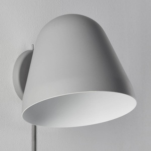 Nyta, Nyta Tilt Wall Short Wandleuchte mit Kabel, grau, 