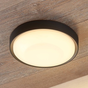 LUCANDE, Lucande Lare LED-Außendeckenleuchte, Ø 25cm, Lucande Lare LED-Außendeckenleuchte, Ø 25cm