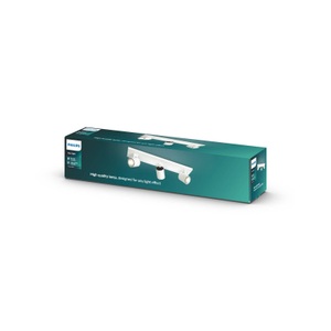 Philips, Philips myLiving Runner Deckenspot GU10 3-flg weiß, Philips LED Deckenspot »Runner, 3 x GU10, 20 W, Weiss«, 3 flammig