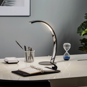 Lis Poland, LED-Tischleuchte Largo Höhe 36 cm matt grau, 