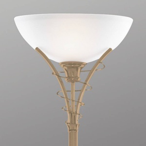 Searchlight, Zeitlose Stehleuchte Lineas altmessing, Zeitlose Stehleuchte Lineas altmessing