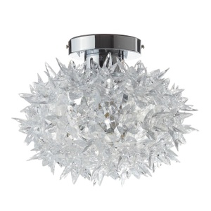 KARTELL, Kartell Bloom LED-Deckenleuchte, 28 cm, Wandleuchte Bloom plastikmaterial transparent / Deckenleuchte - Ø 28 cm - Kartell transparent en plastikmaterial