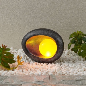 LINDBY, Lindby Tigran LED-Solarleuchte, silber, blau, 
