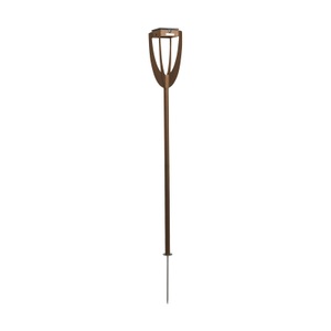 LES JARDINS, LED-Solarleuchte Tulip mit Erdspieß, corten, LED-Solarleuchte Tulip mit Erdspieß, corten