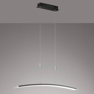 FISCHER&HONSEL GMBH, LED-Hängeleuchte Metis dimmbar, CCT, schwarz, 90cm, LED-Hängeleuchte Metis dimmbar, CCT, schwarz, 90cm