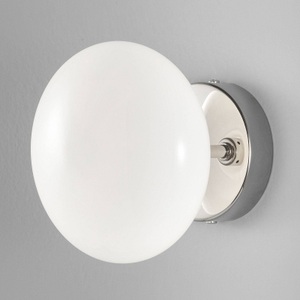 METALLUX, Wandleuchte Dolce, chrom/weißer Schirm, Wandleuchte Dolce, chrom/weißer Schirm