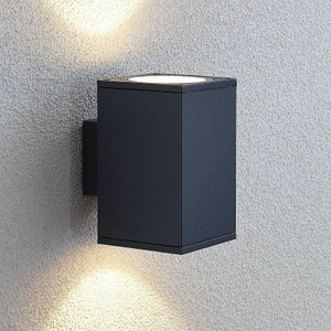 LINDBY, LED-Außenwandlampe Mekita, zweiflammig, LED-Außenwandlampe Mekita, zweiflammig