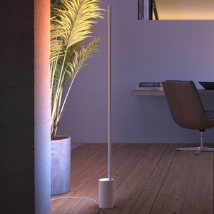 Philips HUE, Philips HUE - Stehleuchte SIGNE - weiss - Aluminium - 11.1/11.1/145.8 cm, Gradient Signe Stehleuchte, LED-Leuchte