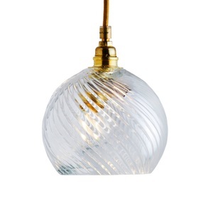 Ebb & Flow, EBB & FLOW Rowan Hängelampe gold/crystal Ø 15,5 cm, EBB & FLOW Rowan Hängelampe gold/crystal Ø 15,5 cm