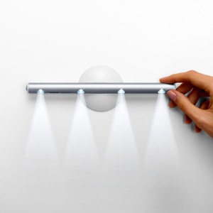 LEDVANCE, LEDVANCE LEDstixx Leuchtstab für Wand oder Tisch, Ledvance LED LEDstixx Tragbare Minileuchte Silber 0.31W Batteriebetrieben