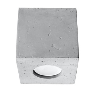 SOLLUX, Deckenleuchte Ara als Würfel aus Beton, Deckenleuchte Ara als Würfel aus Beton 10cm x 10cm