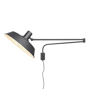 TRIO LEUCHTEN, Wandleuchte Bolder, Kabel + Stecker, schwarz matt
