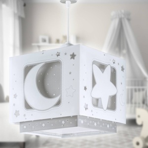 Dalber, Dalber Moonlight Kinder-Hängelampe 1-flammig grau, Dalber Moonlight Kinder-Hängelampe 1-flammig grau