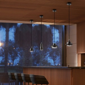 Bover, Bover Tibeta 01 - LED-Hängeleuchte, chrom-schwarz, Bover Tibeta 01 - LED-Hängeleuchte, chrom-schwarz