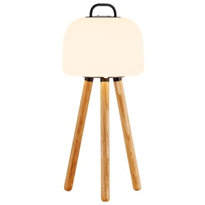 Nordlux, LED-Tischleuchte Kettle Tripod Holz, Schirm 22cm, Nordlux Kettle-Tripod 31 zu Kettle-Lampen Holz Eiche