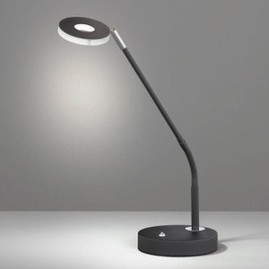FISCHER&HONSEL GMBH, LED-Tischleuchte Dent, dimmbar, CCT, 6W, schwarz, Fischer & Honsel Led-tischleuchte , 50416 , Schwarz, Weiss , Metall, Kunststoff , 60 cm , Farbtemperaturwechsler, gleichmäßige Lichtverteilung , 003151092501