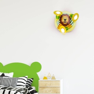Elobra, Deckenleuchte Löwe fürs Kinderzimmer, Wandleuchte Löwe fürs Kinderzimmer