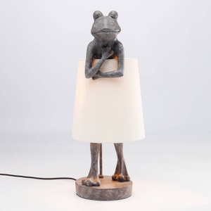 KARE, KARE Animal Frog Tischleuchte grau, Tischleuchte Animal Frog Grau