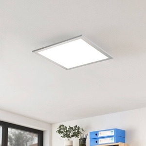 ARCCHIO, Arcchio Gelora LED-Panel, 4.000 K, 40 cm x 40 cm, Prios LED-Panel Gelora, 40 cm, 4.000 K, silberfarben, Alu