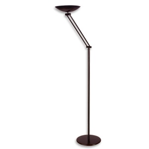 Aluminor, Flexible LED-Stehleuchte Chloé schwarz, LED-Deckenfluter Lib V, höhenverstellbar, schwarz