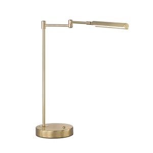 FISCHER&HONSEL GMBH, LED-Tischleuchte Nami, dimmbar, messingfarben, Fischer & Honsel Led-tischleuchte , Nami 50406 , Messingfarben , Metall , 49 cm , 003151087806