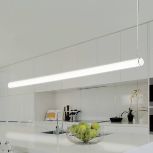 Sforzin, LED-Hängeleuchte Pirgos, dimmbar, Länge 100 cm, LED-Hängeleuchte Pirgos, 100 cm lang, dimmbar, weiß