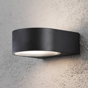 Konstmide, Außenwandleuchte Teramo schwarz, Konstsmide Teramo 7510-750 Außenwandleuchte Energiesparlampe, LED E27 40 W Schwarz