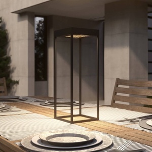 LUCANDE, Lucande Lynzy LED-Solarleuchte, schwarz, 58,3 cm, Lucande Lynzy LED-Solarleuchte, schwarz, 58,3 cm