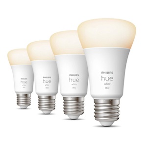 Philips Hue White 9W E27 LED-Lampe, 4er Packung