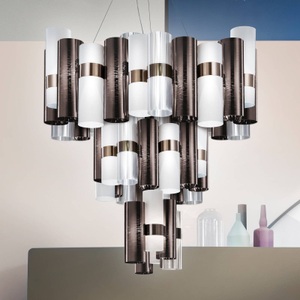 SLAMP, Slamp La Lollo XL LED-Hängelampe, Ø80cm, zinn-weiß, Slamp La Lollo XL LED-Hängelampe, Ø80cm, zinn-weiß
