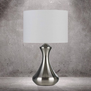 Searchlight, Tischleuchte Touch 2750, silber satiniert, Tischleuchte Touch 2750, silber satiniert