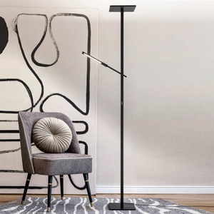 LIVIQUE, Stehlampe Tiamo, LED-Stehleuchte Ideal mit Lesearm, schwarz
