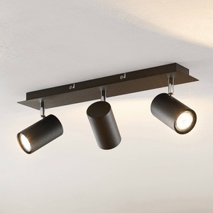 LINDBY, Lindby Joffrey Deckenstrahler, 3-flammig, schwarz, Lindby Joffrey Deckenstrahler, 3-flammig, schwarz