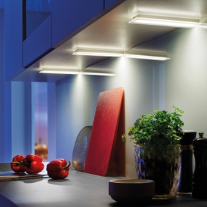 HERA, 3er Set LED Glas-Line Unterbauleuchte warmweiß, 