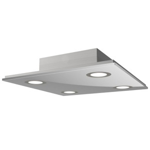 Evotec, Quadratische LED-Deckenleuchte Pano, metallic, Quadratische LED-Deckenleuchte Pano, metallic