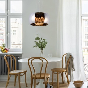 Lucide, Pearl - eine funkelnde Pendelleuchte aus Glas, Hängeleuchte Pearl aus Glas, Ø 40 cm