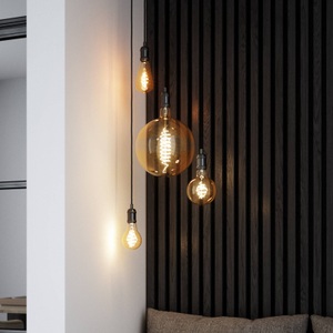 Nordlux, Nordlux Smart LED E27 Edison Fadenlampe Messing 4.7W 380lm 360D- 822 | Dimmbar, LED-Lampe ST64 Edison E27 4,7W 822 smart, amber